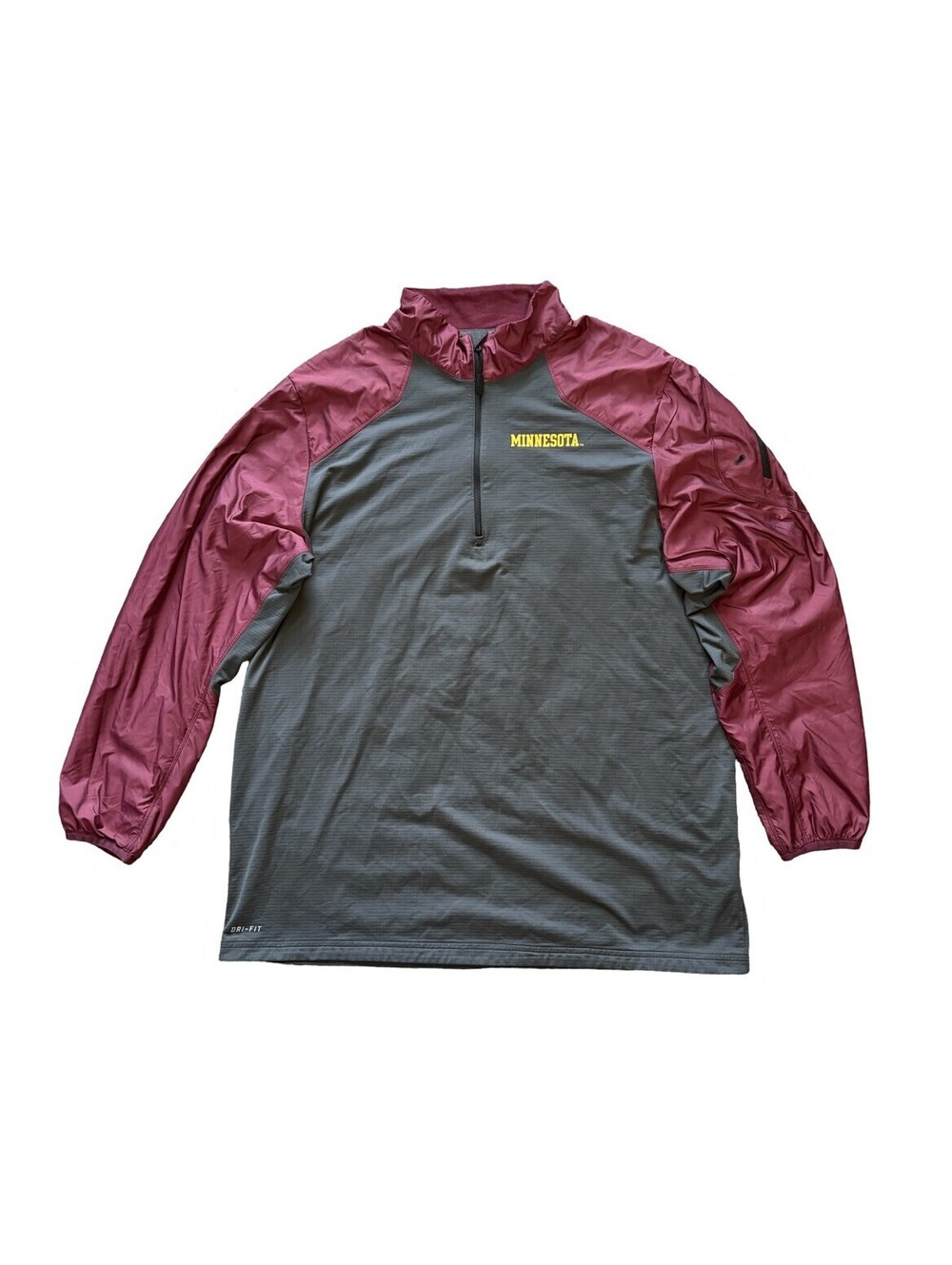 Men's Nike Minnesota Golden Gophers Dri-Fit 1/4 Zip Track Jacket Size 2XL